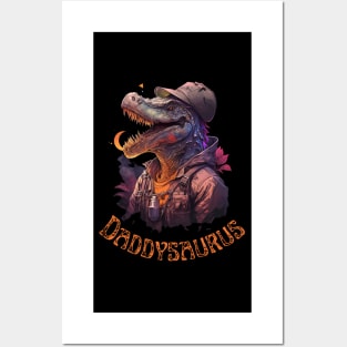 Daddysaurus - for dinosaur loving father Posters and Art